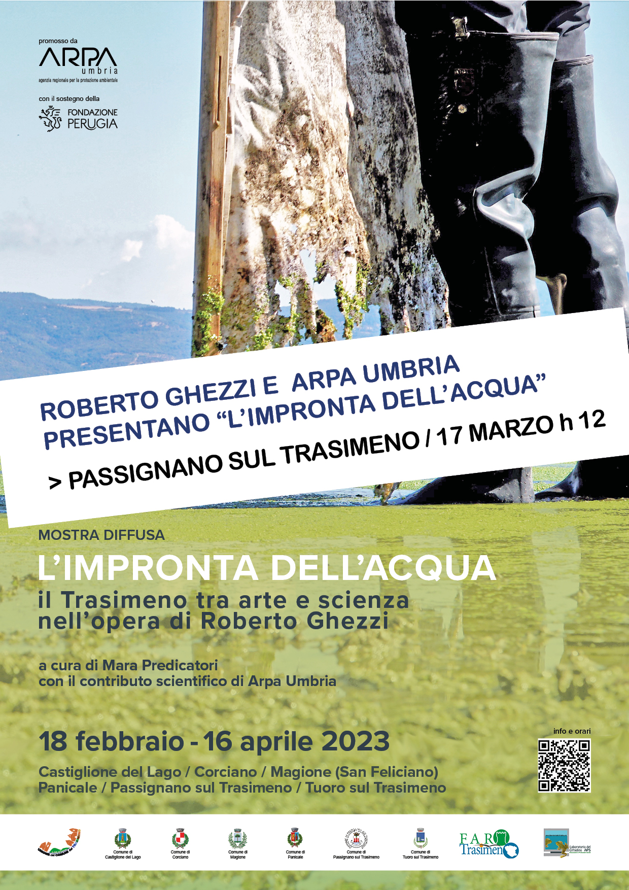 Passignano – Roberto Ghezzi e Arpa Umbria presentano “L’impronta dell’acqua”